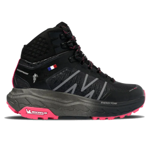 zapatillas trail running mujer michelin aw03 negro fucsia